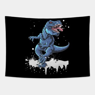 Dinosaur Christmas Hoodie Tapestry