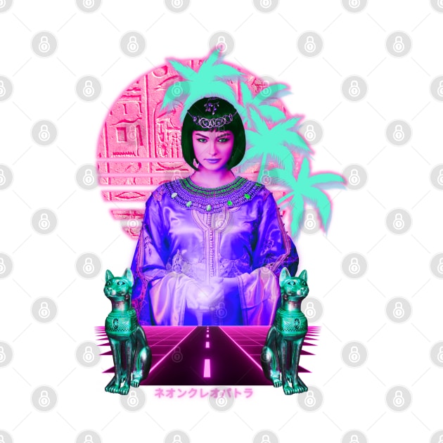 Cleopatra Synthwave Vaporwave aesthetic by Shirt Vibin