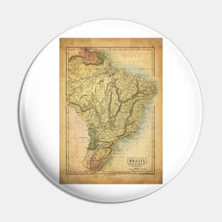 Old Map - Vintage - Brazil - Brazil Pin