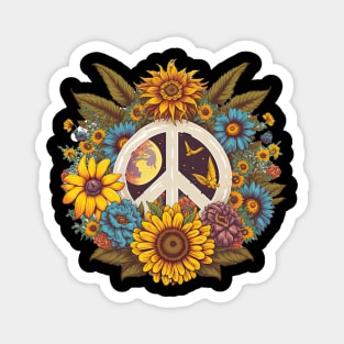 Peace Daisy Magnet