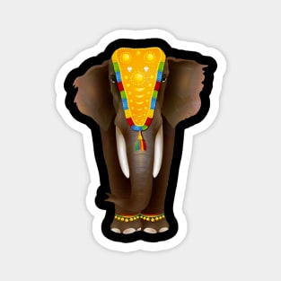 Graceful Indian Elephant Magnet