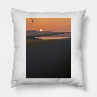 Greek Sunset altered photography Pillow