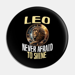 Zodiac Sign Leo: Creativity, Courage Pin
