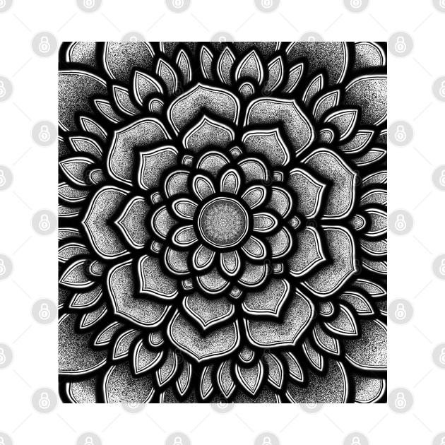 Floral Mandala by designsbygulmohar