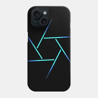 Glowing hexagon Phone Case