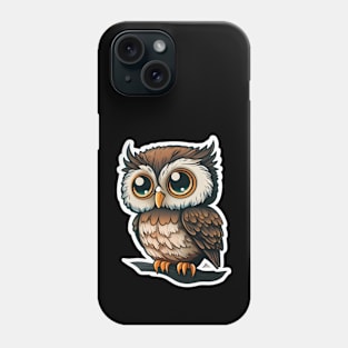 Cute blushing owl Phone Case