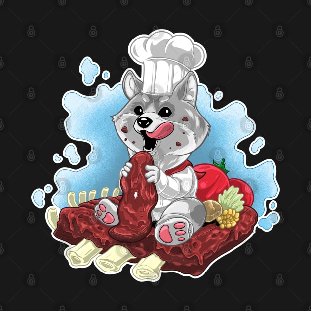 Dog Chef Illustration by namanyastudios