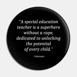 Education Teacher Pin