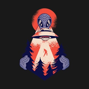 Forest Alien Kidnap T-Shirt