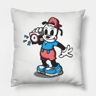 Beats and Bangers Vintage Cartoon Character Pillow