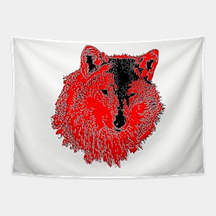 Wild Head Wolf wolv wolves Tapestry