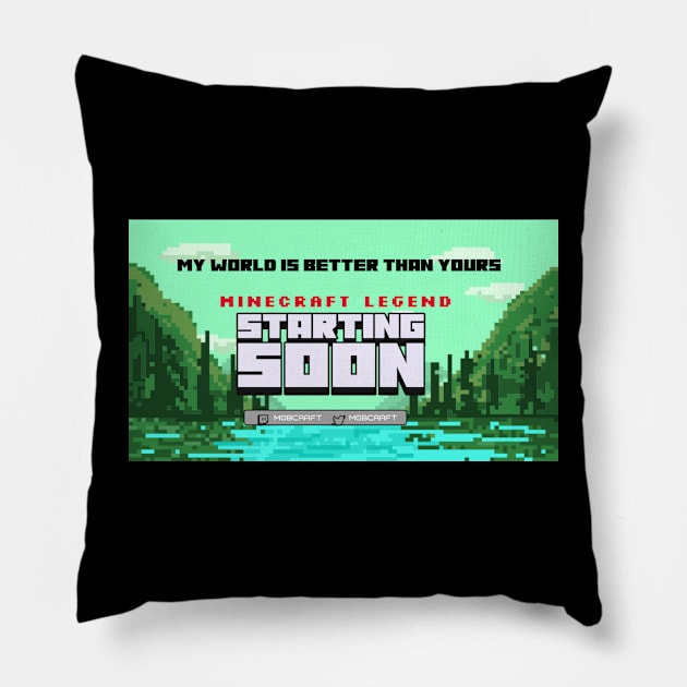 Shirt for gamer- Minecraft Pillow by wyhe