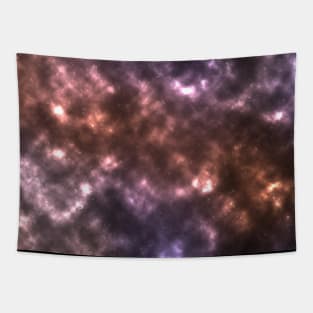 Peach and Purple Nebula Tapestry
