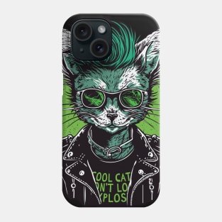 Punk cat Phone Case