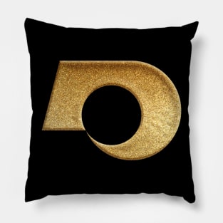 Kumamoto Prefecture Symbol in Gold Faux Pillow