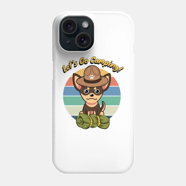 Cute Small dog wants to go camping Phone Case by Pet Station