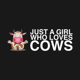 Cute Farmer Girl Cowgirl Cow Gift T-Shirt