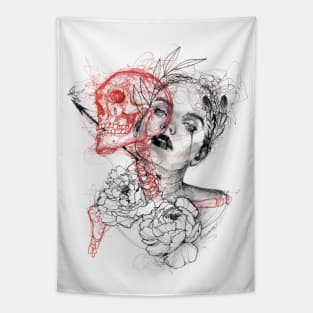 Red Skull Tapestry