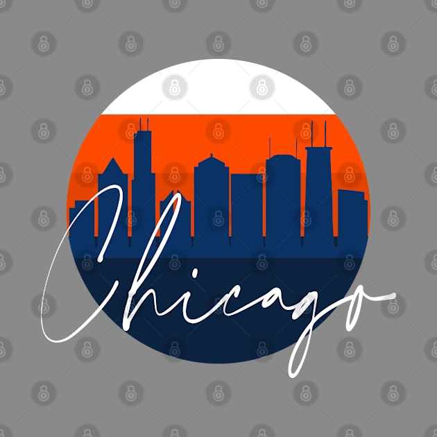 Chicago Football Skyline by funandgames