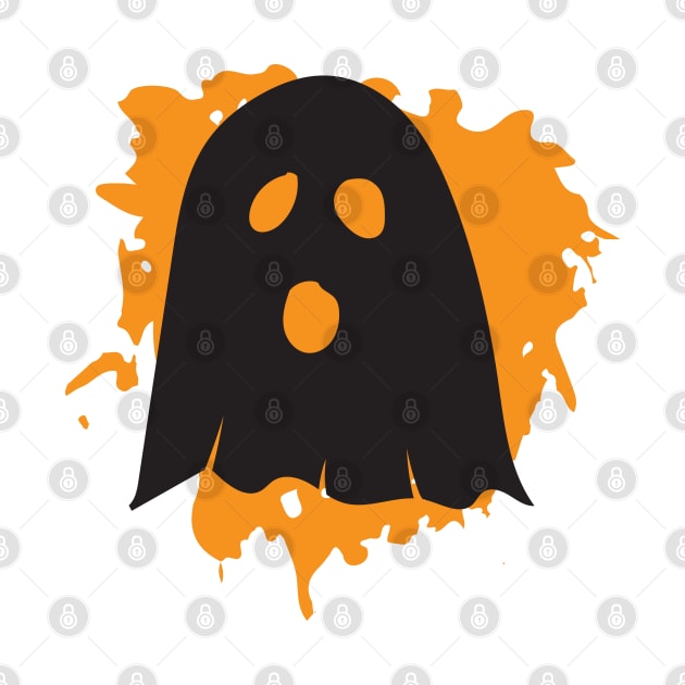 Ghost With Splash Background by MonkeyBusiness