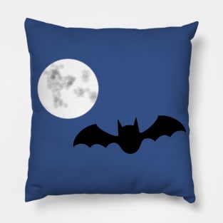 Bat and Moon Pillow