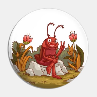 Cockroach Funny Sitting Pin