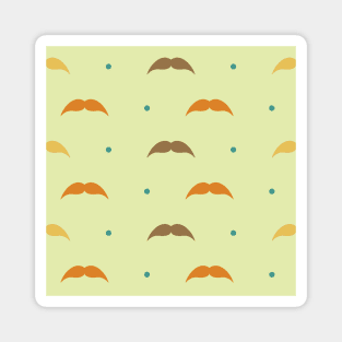 Mustache pattern Magnet