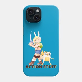 Action Stuff!! Fionna and Cake / Adventure Time fan art Phone Case