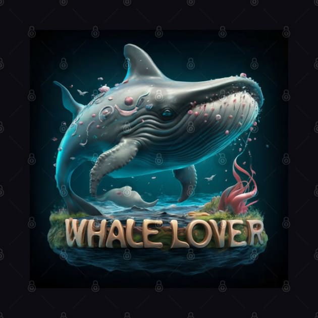 Exotic whale art for whale lovers by Spaceboyishere