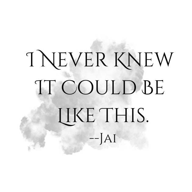 "I Never Knew"--Jai Quote, Fire & Brimstone Scrolls by Nikole Knight