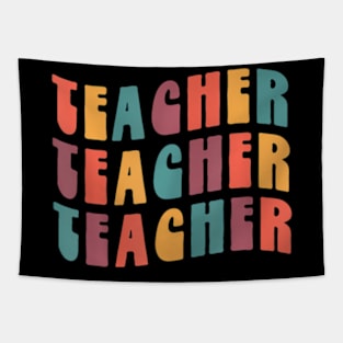 Teacher Groovy Colorful Teaching Tapestry