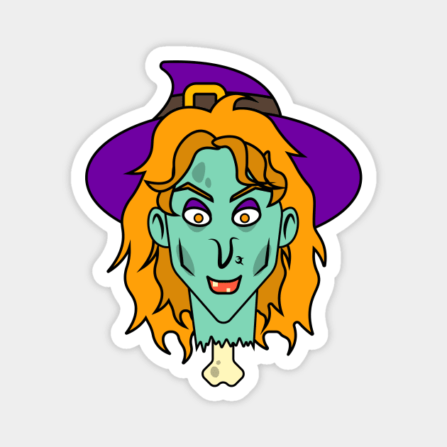 The red-haired witch in the hat Magnet by leto Hi