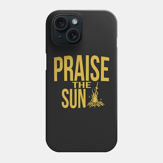 Praise the sun - version 2 - gold Phone Case by Supreto