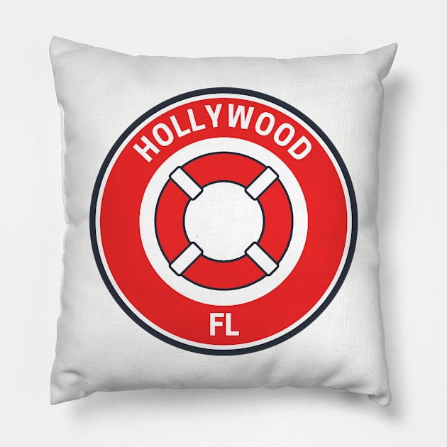 Hollywood Florida Pillow by fearcity