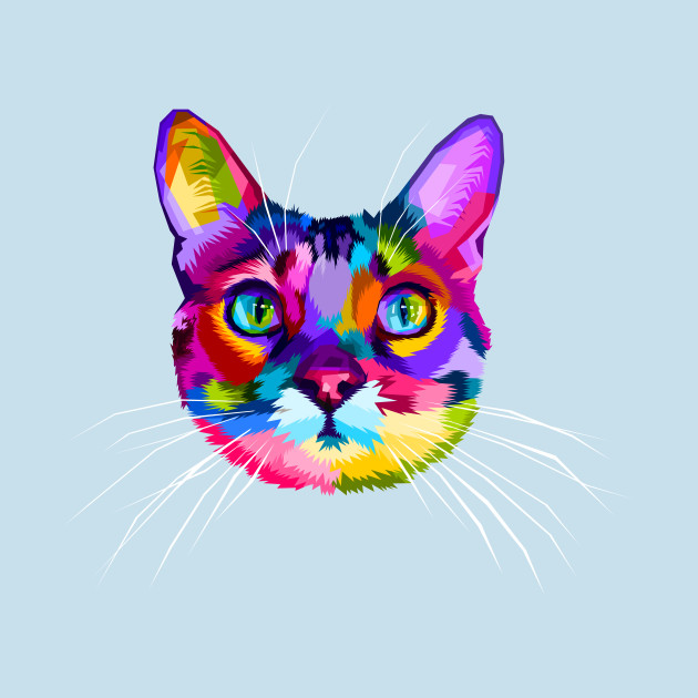 Colorful Cat Cat T Shirt Teepublic