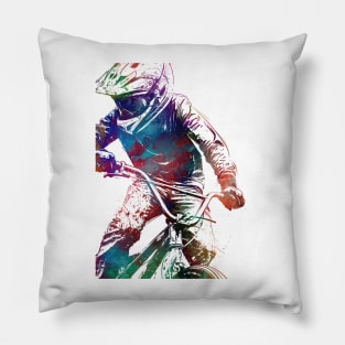 BMX rider bike #bmx Pillow