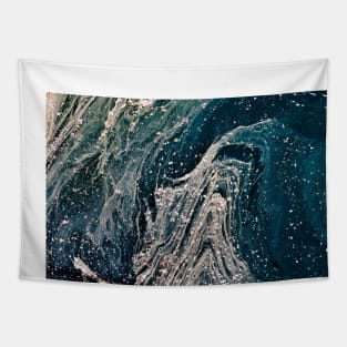 Gray and blue abstract rock texture Tapestry