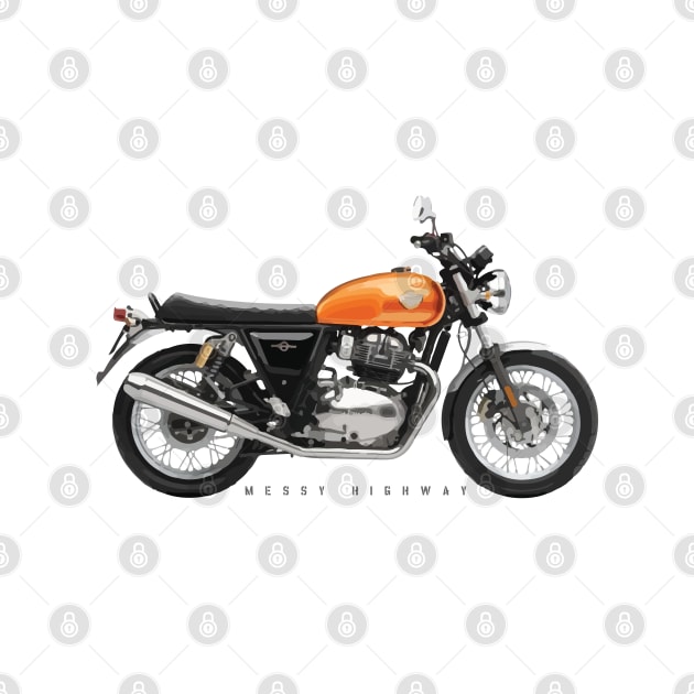 Royal Enfield Interceptor 650 18 orange, sn by MessyHighway