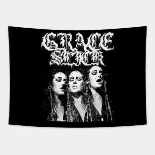 Grace Slick Metal Style Tapestry