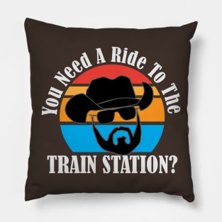 Need a ride to the Train Station Pillow