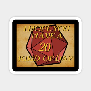 Dungeons & Dragons Nat 20 Magnet