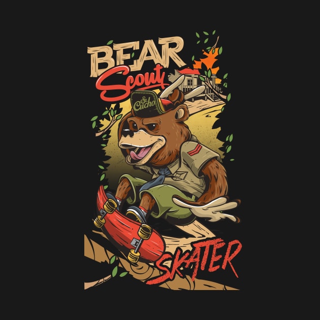 Bear Scout Skater by Cucho