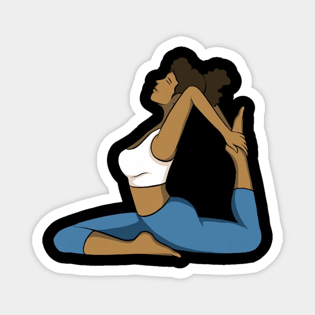 Love Yoga Magnet by fromherotozero