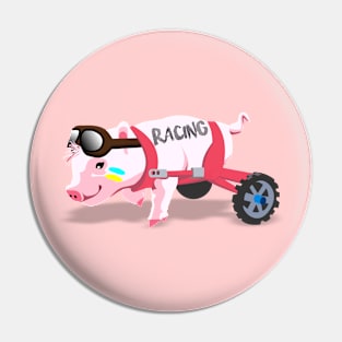 Pig Racing Pin