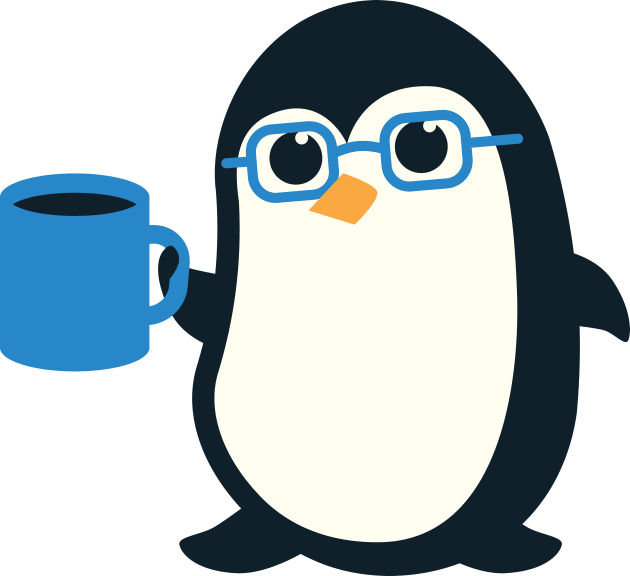 Penguin Cute Penguin Glasses Kids T-Shirt by Natural 20 Shirts