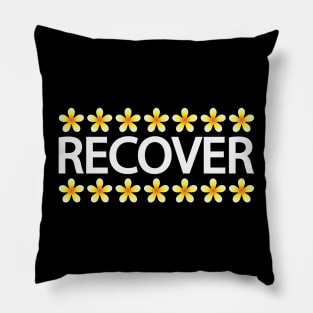 Recover recovering typography design Pillow