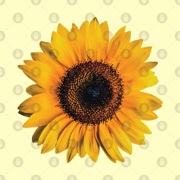 Big Sunflower Blooming by Spirit Animals 21