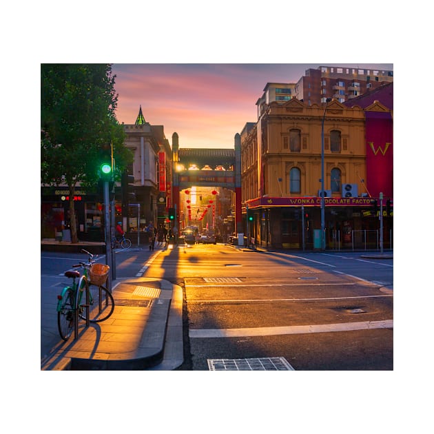 Melbourne Chinatown sunset by dags