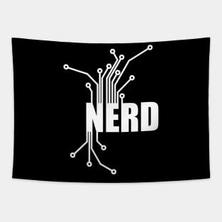 Nerd Circuit Board - Computer CPU Technology Nerd Design Tapestry
