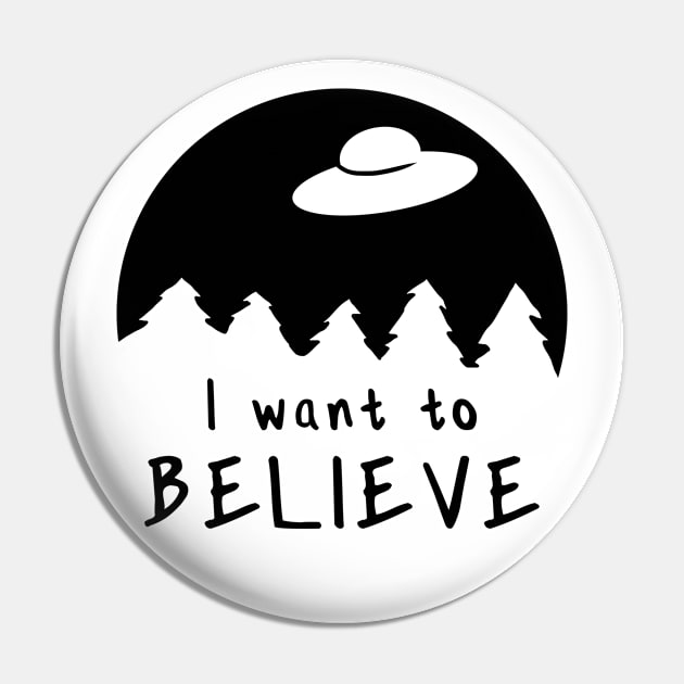 I want to believe - UFO Pin by Alien-thang